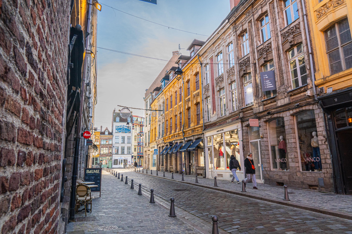 Rue de la Monnaie dans le Vieux-Lille