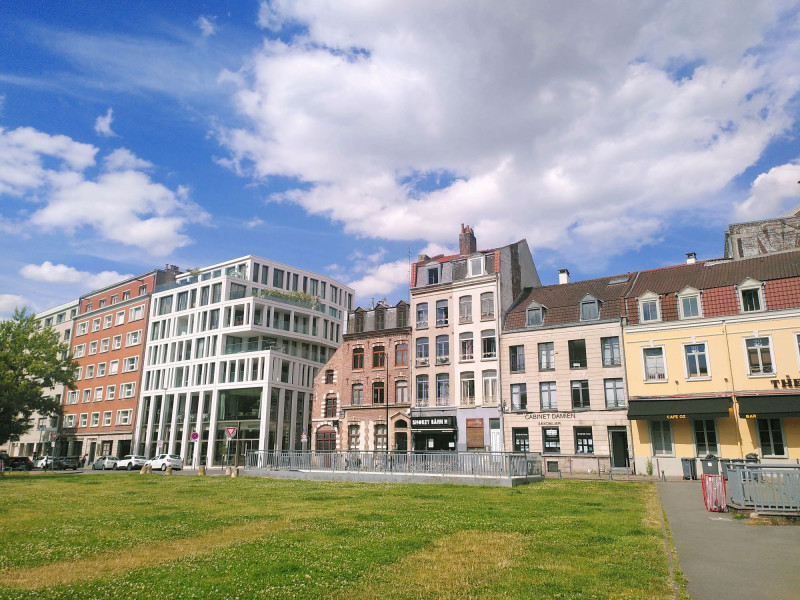 maisons, immeubles, avenue Peuple belge, Lille